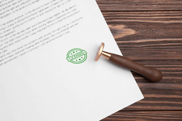 A high-contrast professional document with an approval stamp representing a finalized insurance quote verification